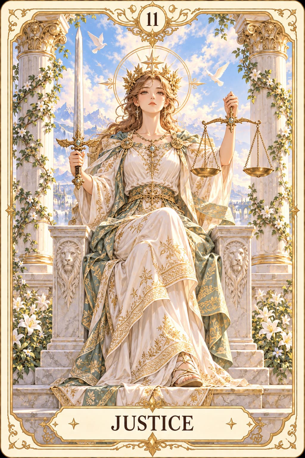 ไพ่ Justice (ความยุติธรรม) — ข้อเท็จจริงและความรับผิดชอบ